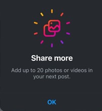 Add up to 20 photos prompt