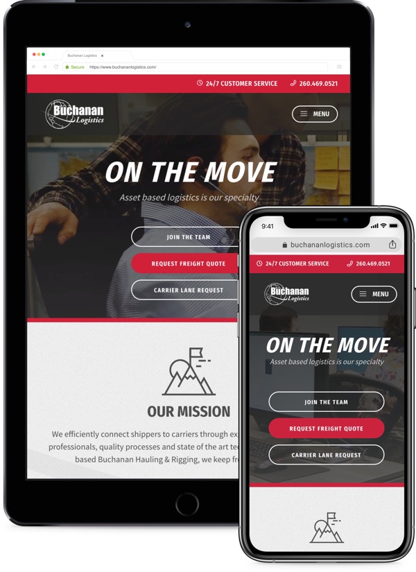 Buchanan Logistics Responsive Website