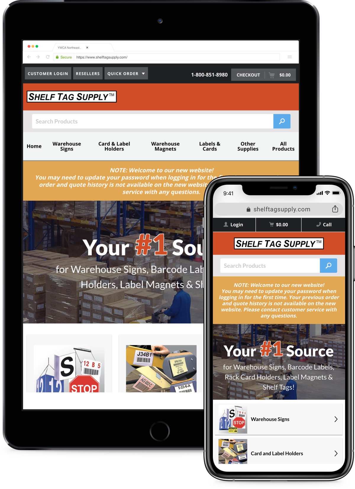 Shelf Tag Supply - Responsive