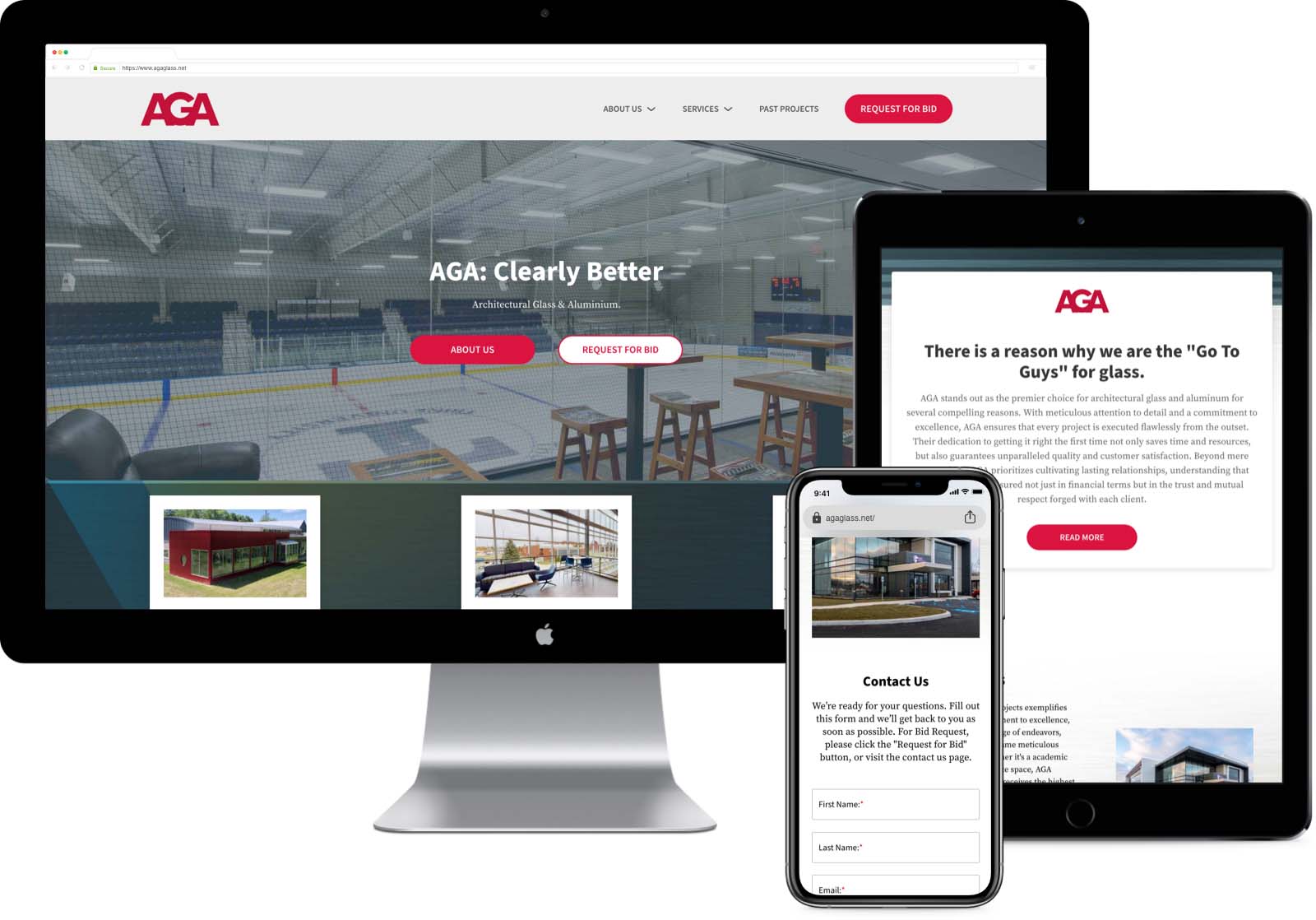 AGA Glass - Website