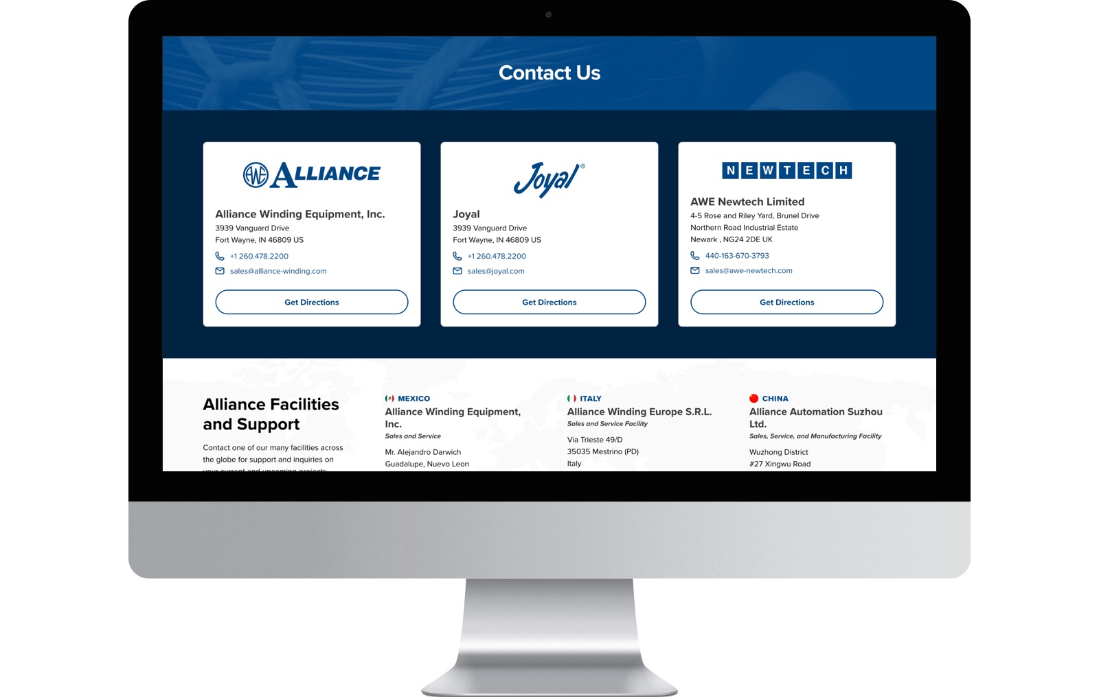 Contact Us Page