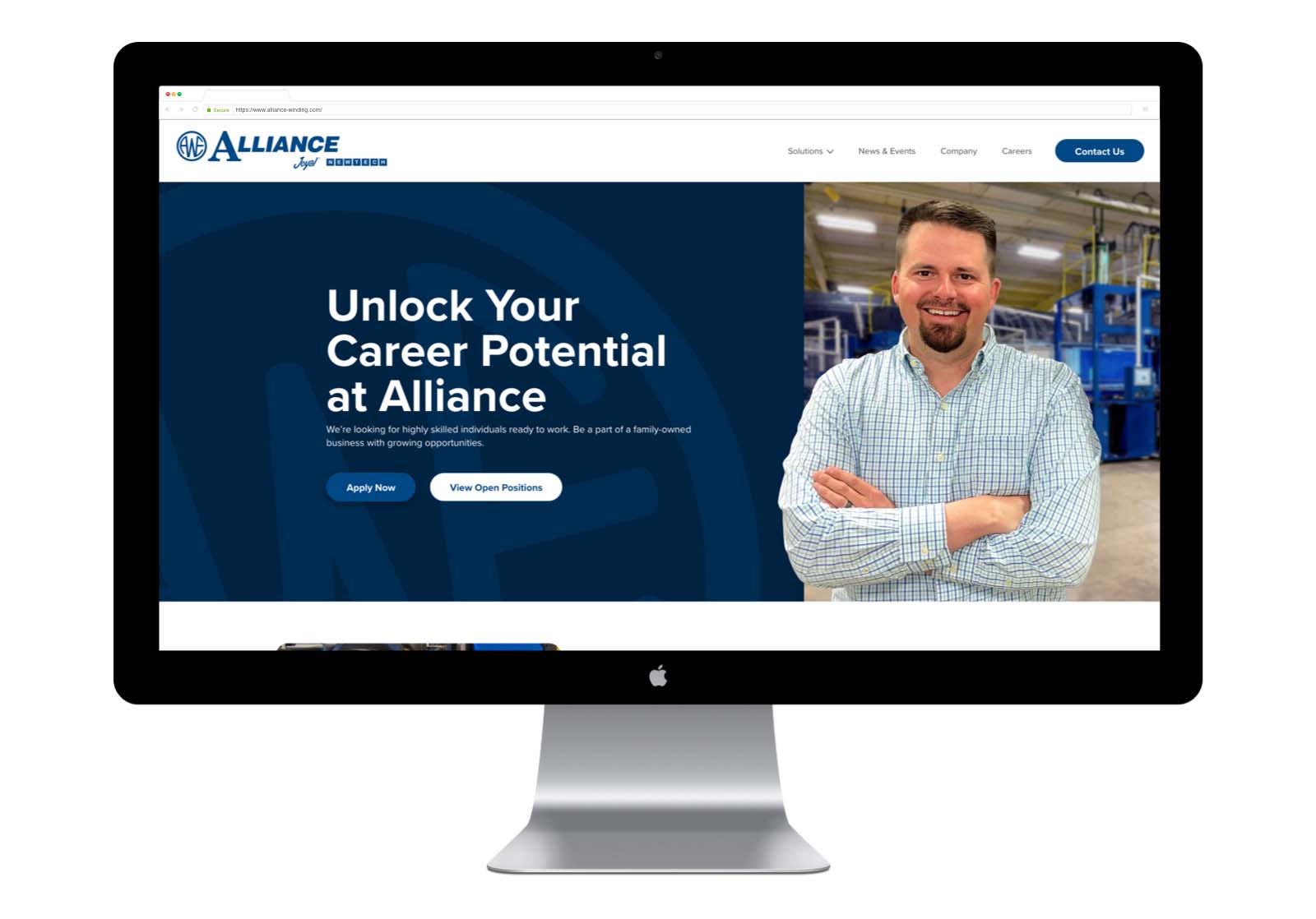 Alliance Winding Equipment - Web Design