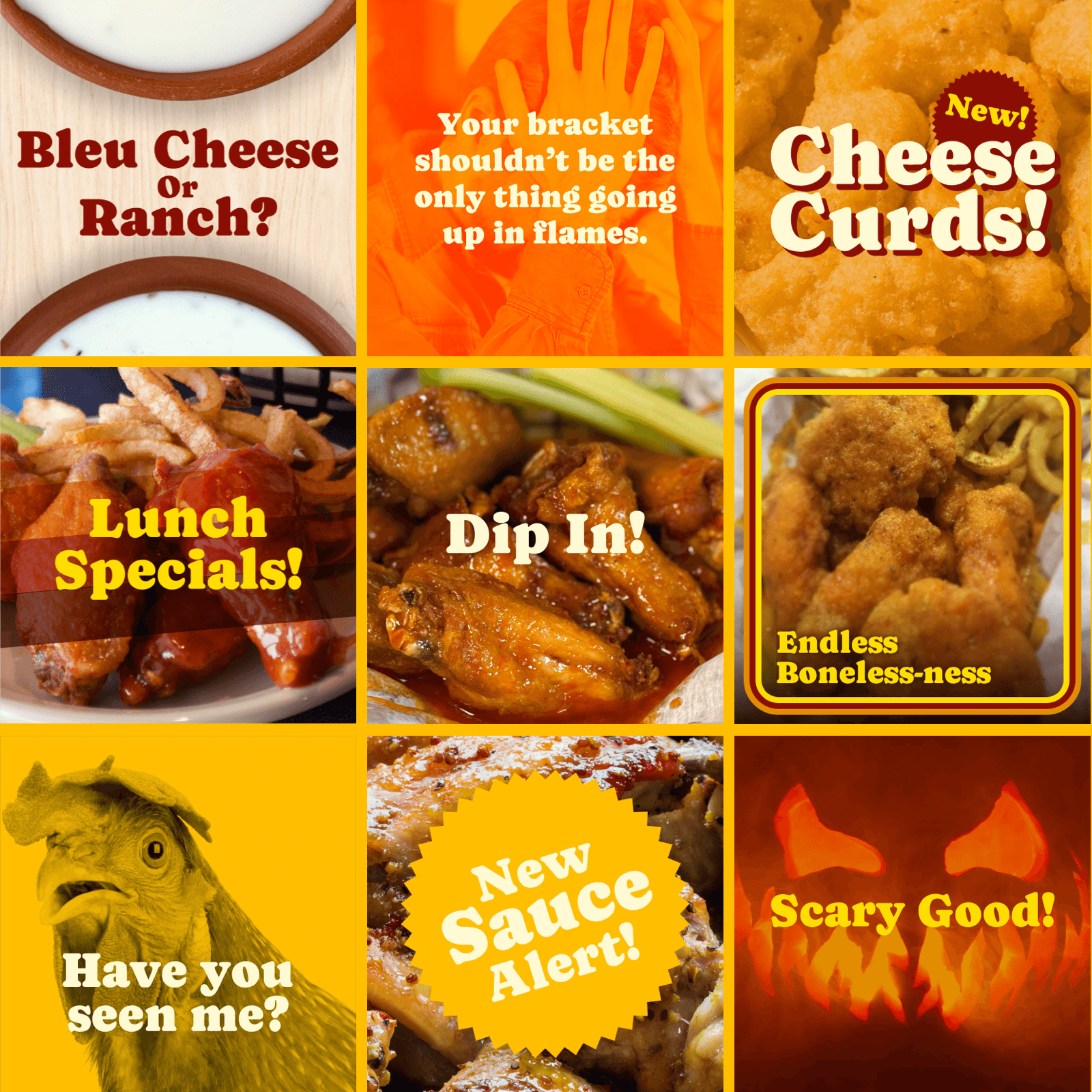 Buffalo Wings & Ribs - Social Media Graphics