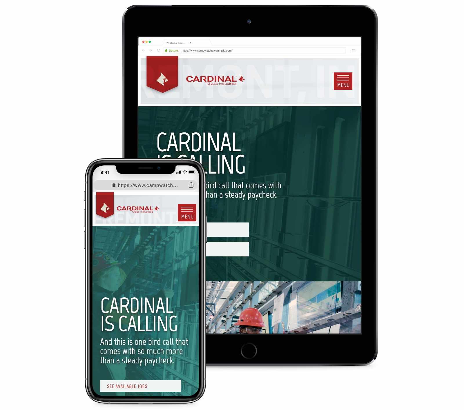Cardinal I.G. - Responsive Mobile Device Compatibility