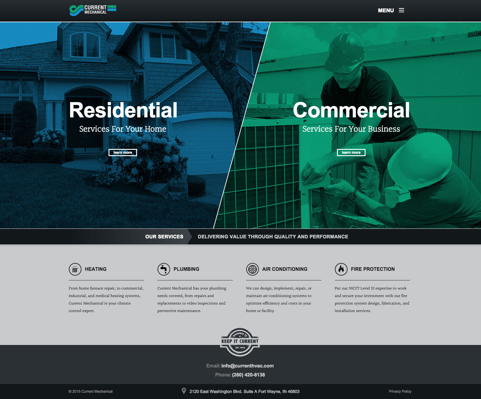 Current Mechanical - Responsive Website Design & Development