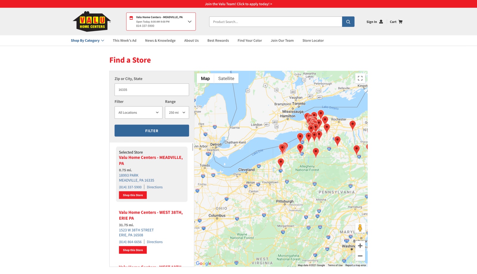 Valu Home Centers - Store Locator Valu Home Centers - Store Locator