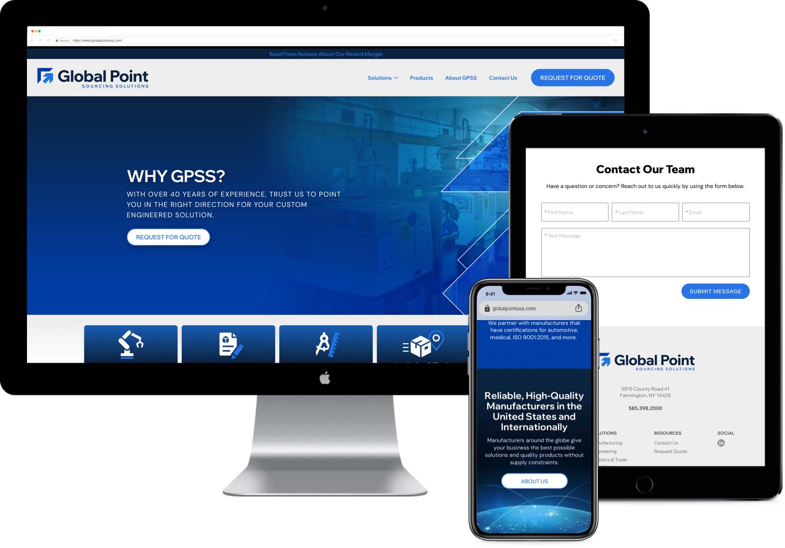 Global Point Sourcing Solutions - Website