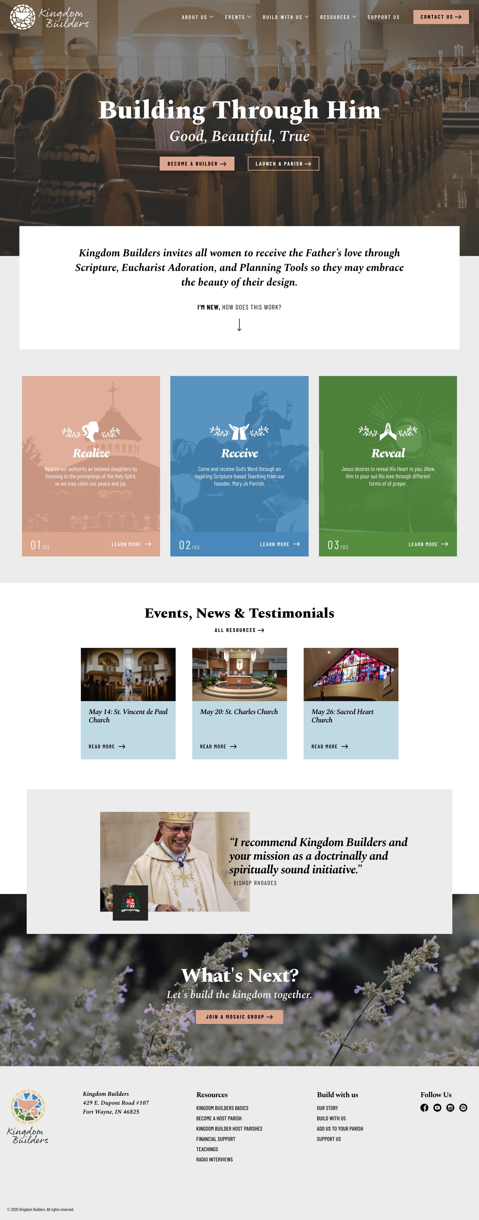 Kingdom Builders - Web Design