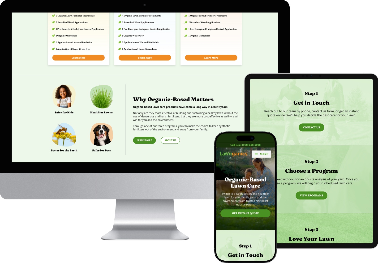 Lawnganics - Web Design Lawnganics - Web Design