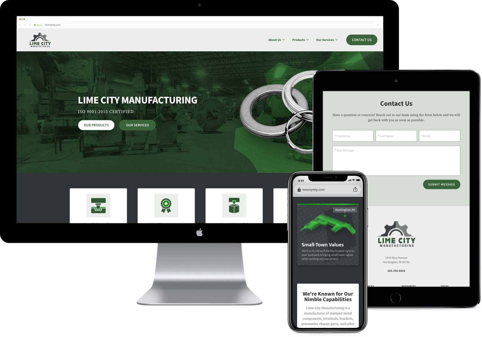 Lime City Manufacturing - Website
