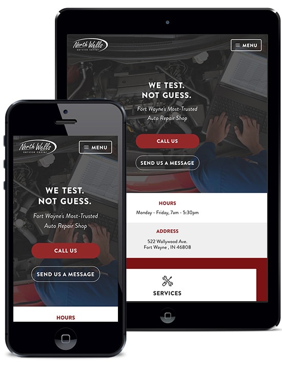 North Wells Service Center - Responsive Device Compatibility