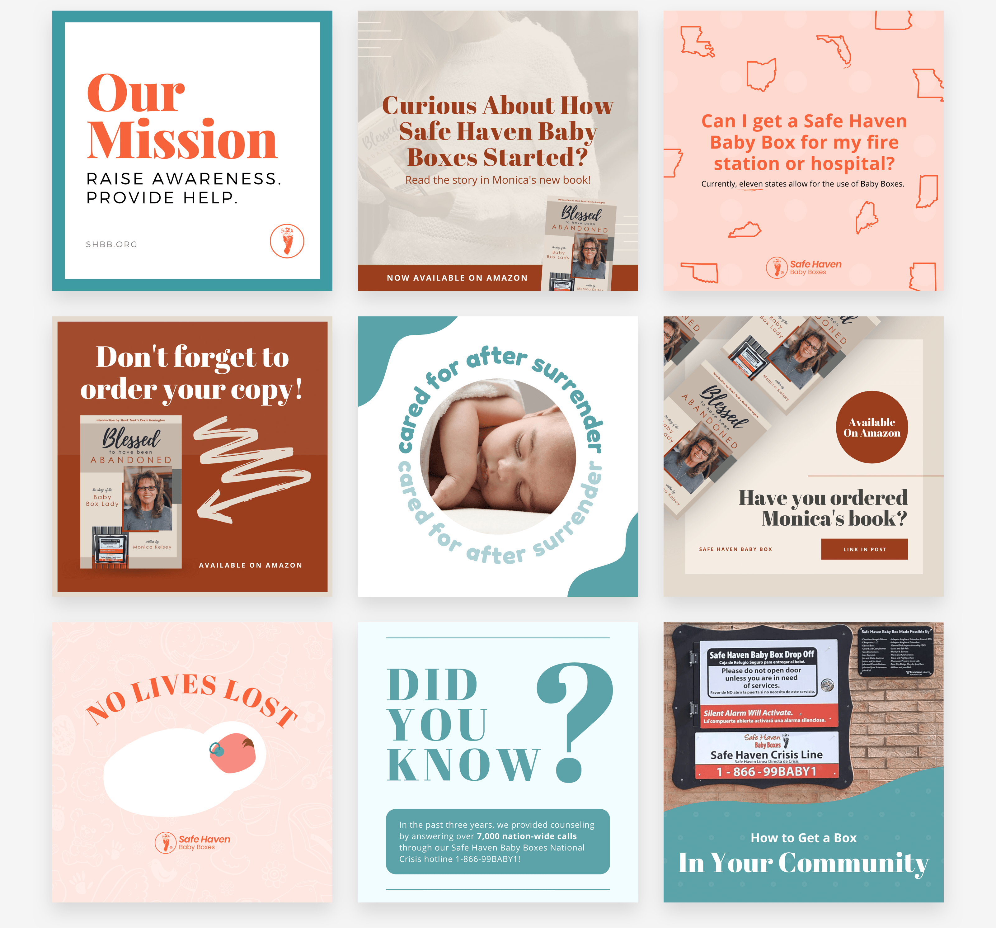 Safe Haven Baby Boxes - Social Media Graphics Safe Haven Baby Boxes - Social Media Graphics