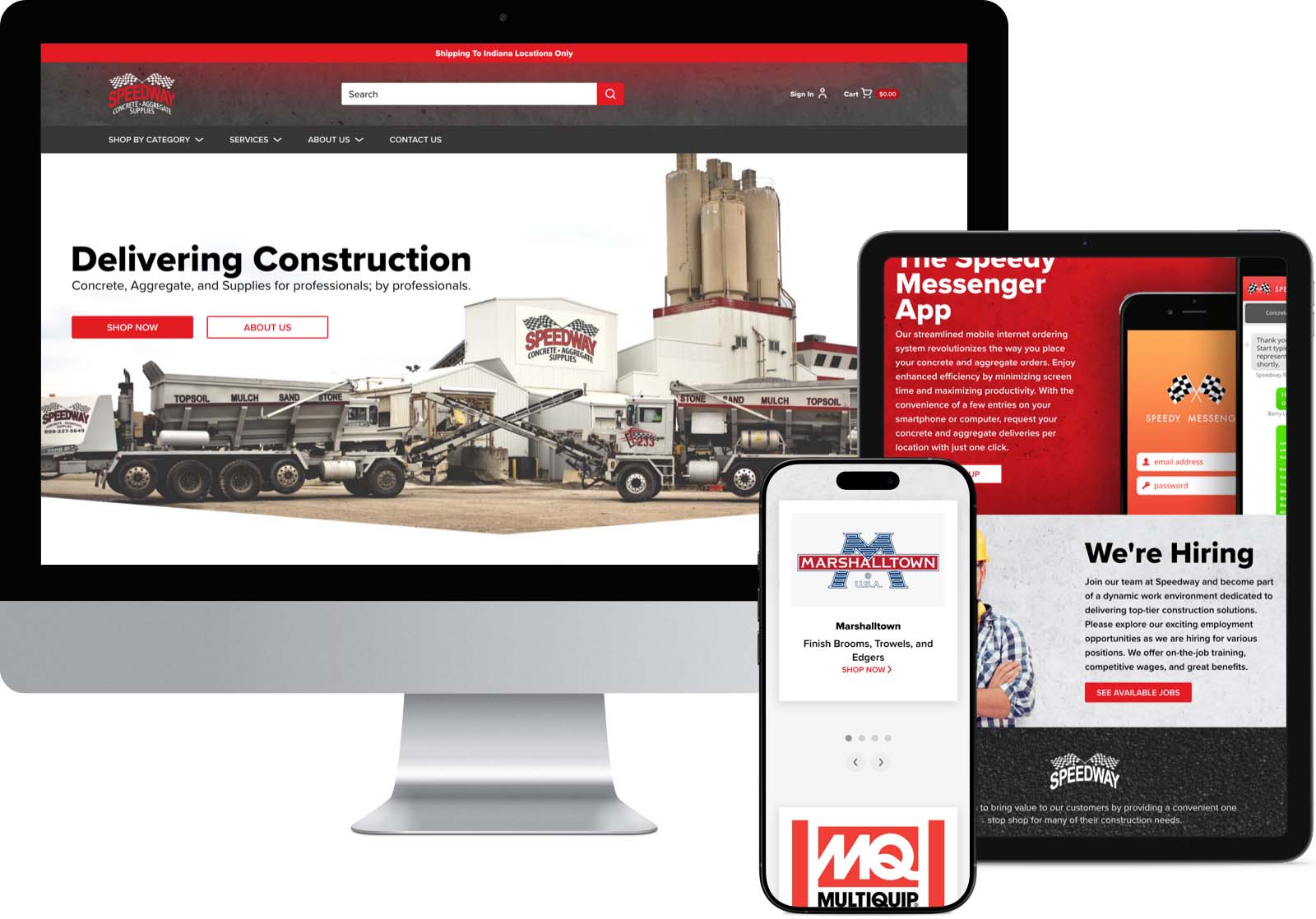 Speedway CP - Responsive Tablet and Mobile Device Compatibility